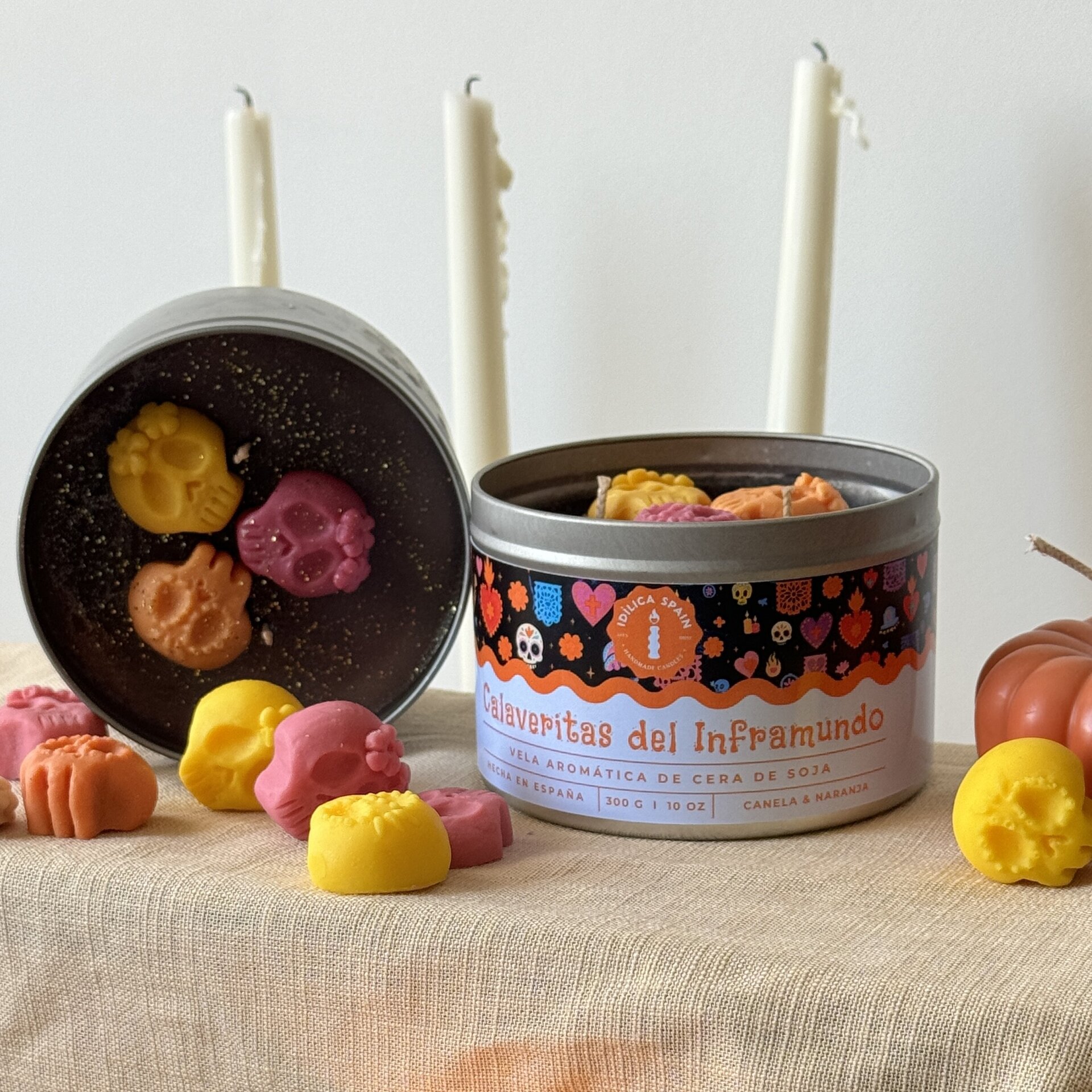 Vela de Día de Muertos "Calaveritas del inframundo" - 3