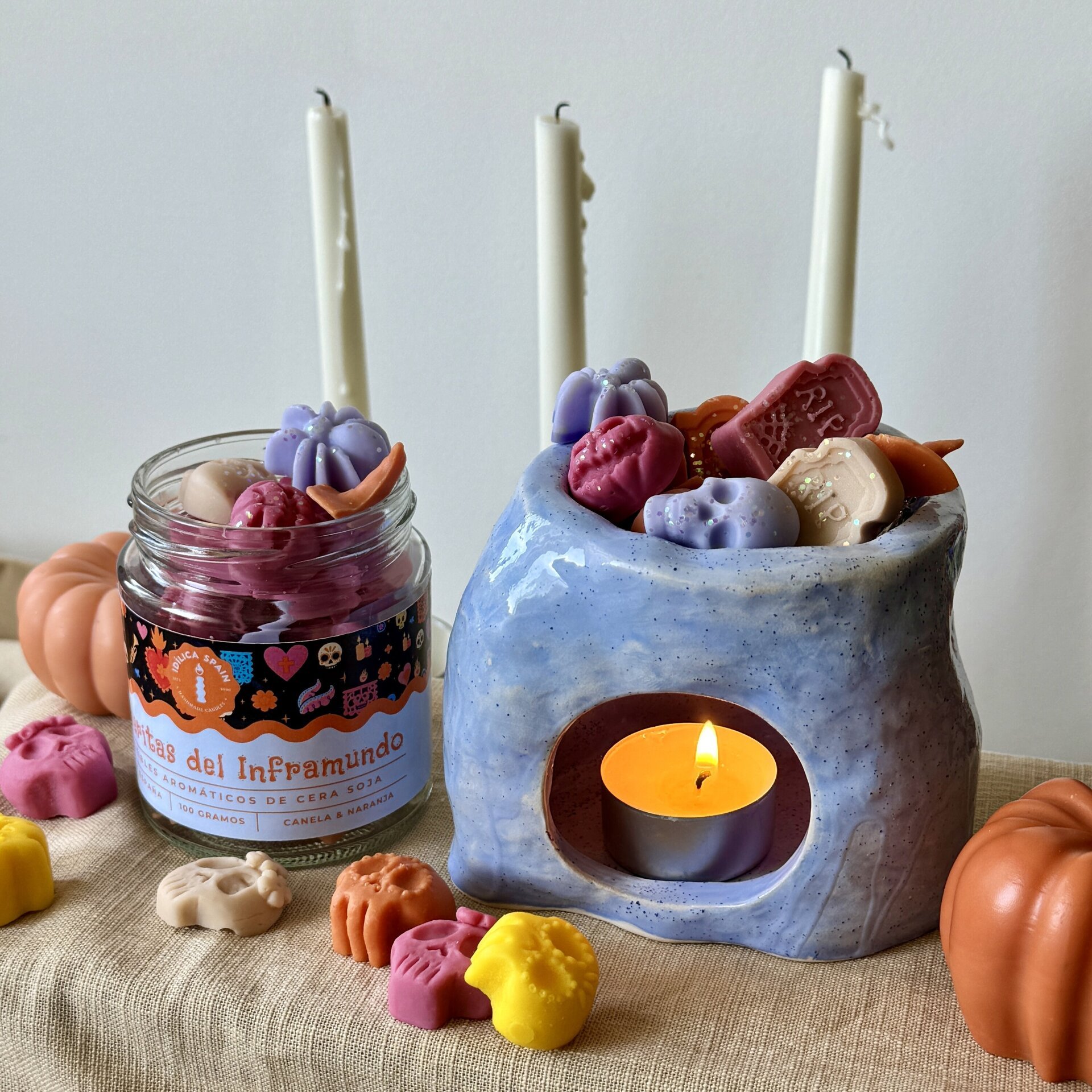 Vela de Día de Muertos "Calaveritas del inframundo" - 2