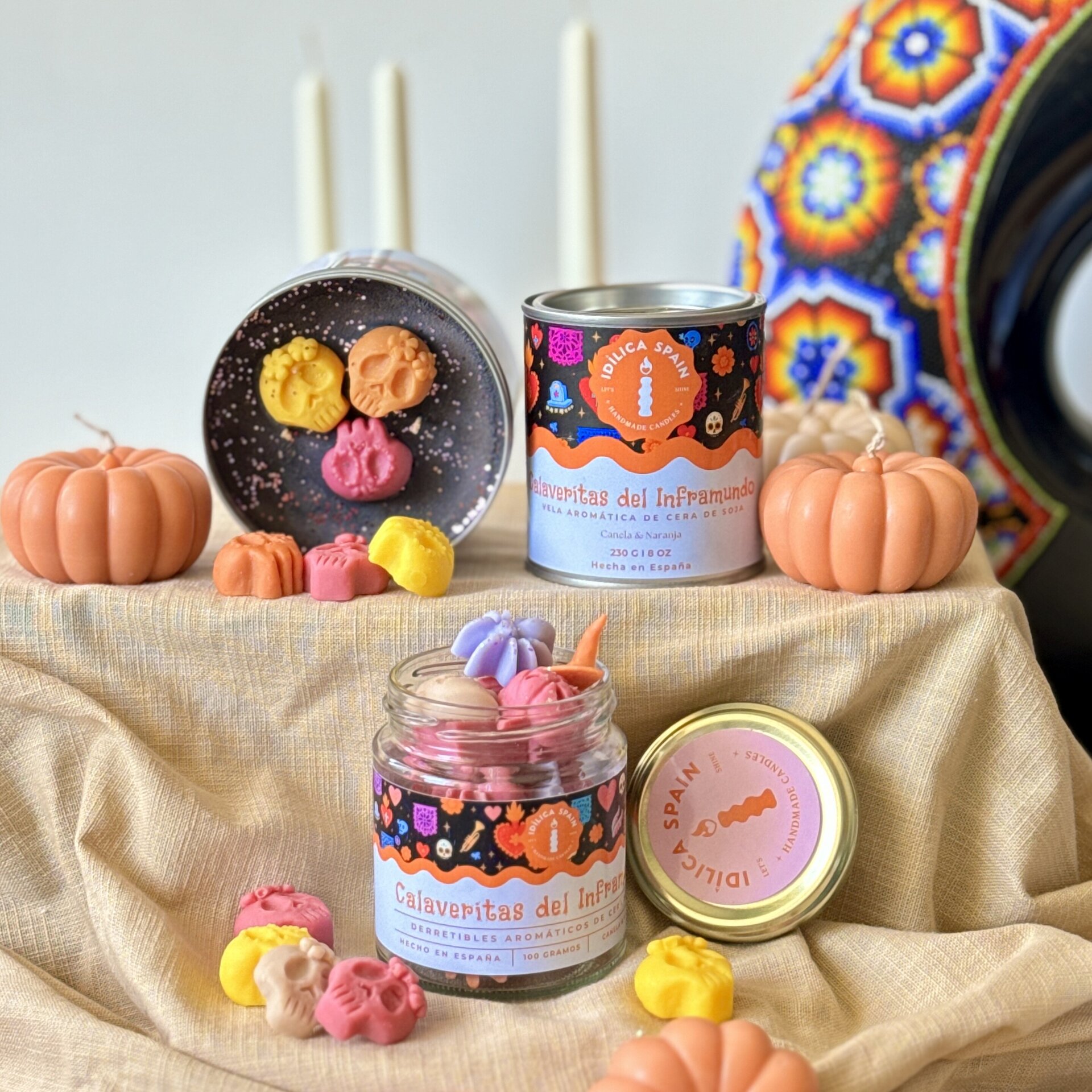Vela de Día de Muertos "Calaveritas del inframundo" - 4