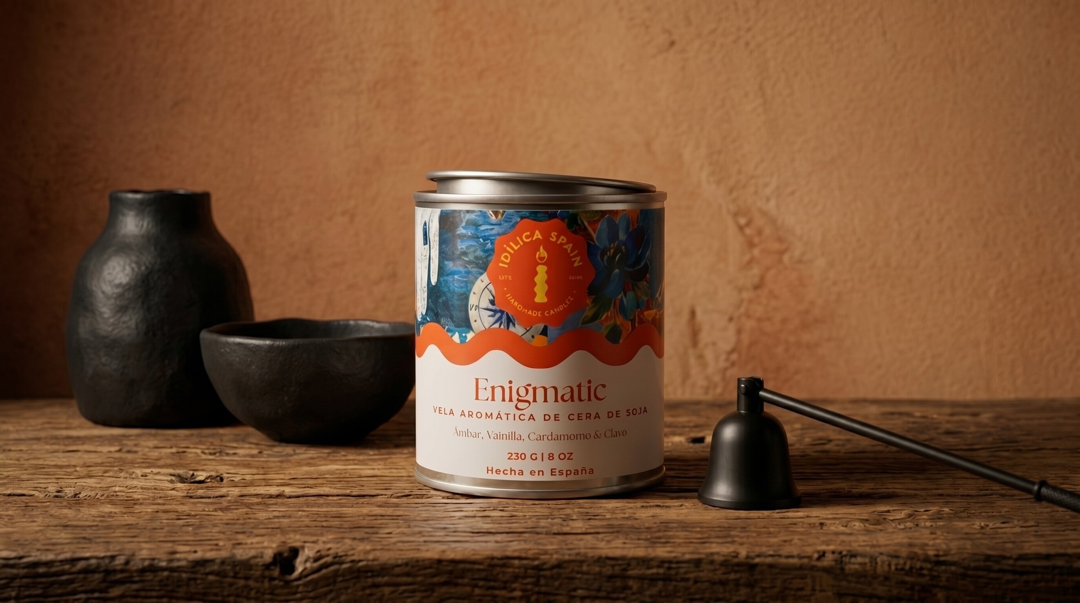Vela de Soja Enigmatic - Ámbar, Vainilla y Cardamomo - 1