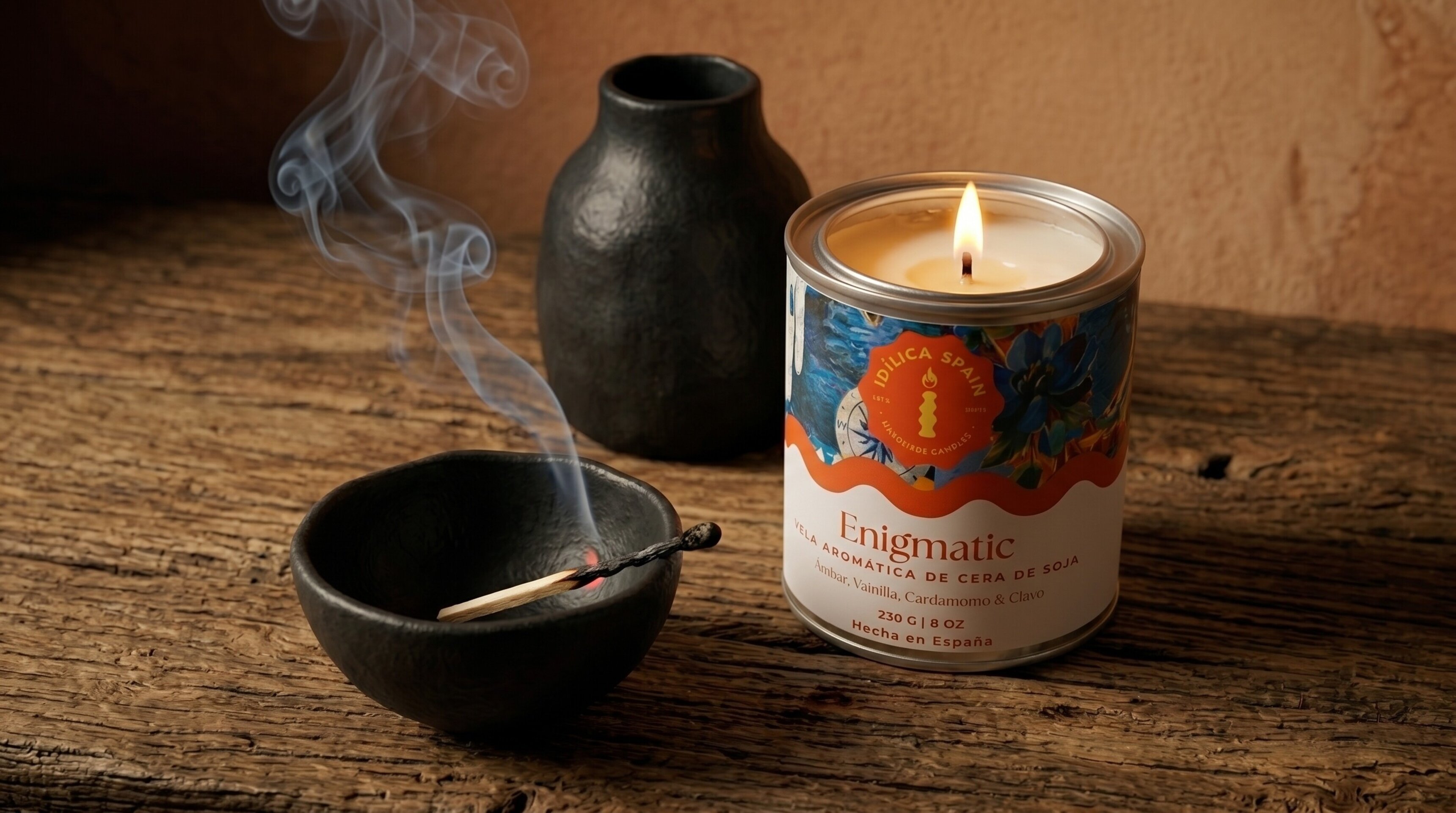 Vela de Soja Enigmatic - Ámbar, Vainilla y Cardamomo - 2
