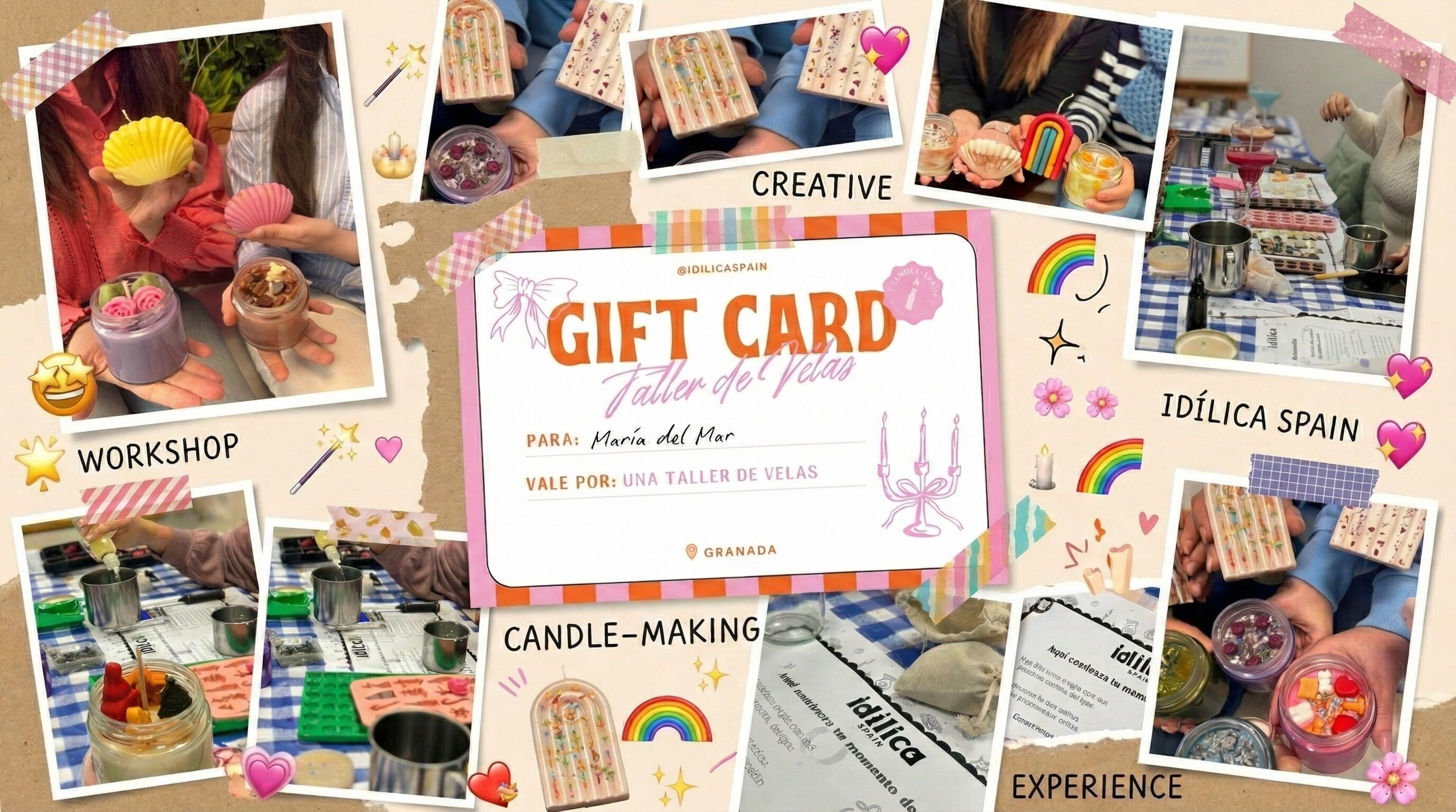 ✨ Tarjeta Regalo Taller de Velas Granada ✨ - 1