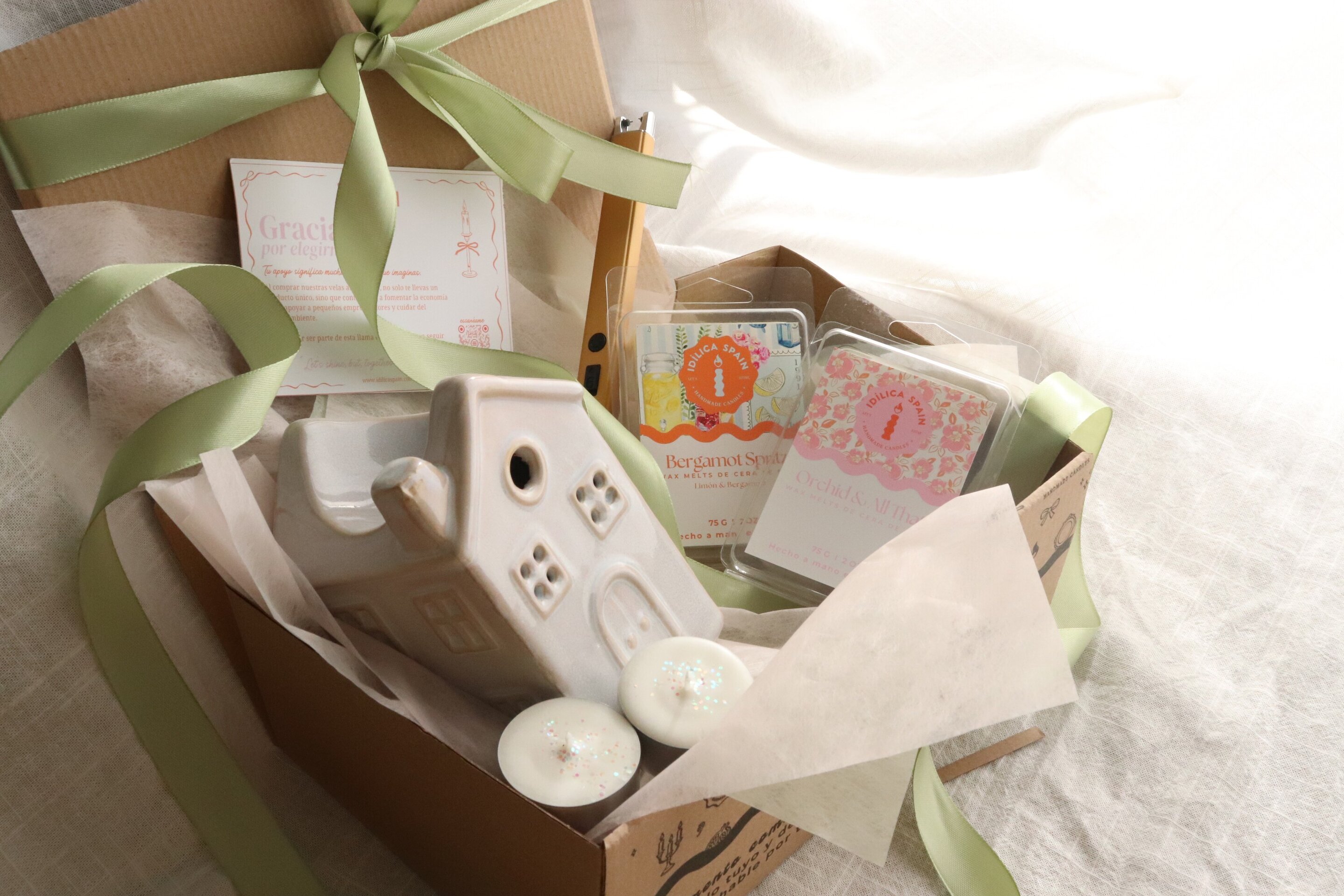 Pack Experiencia WaxMelts: Quemador, 2 Tabletas de Soja y Mechero - 1