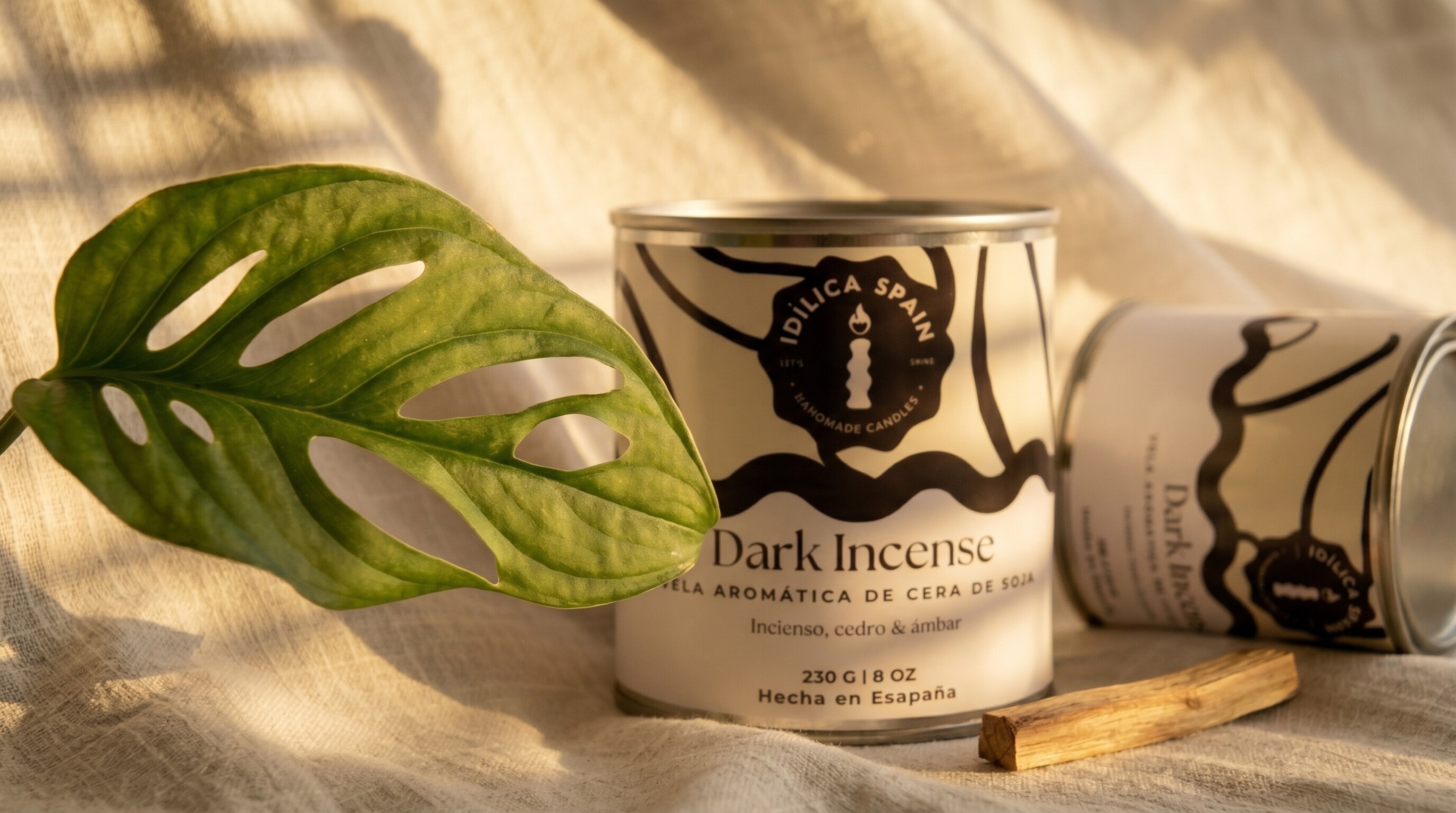 Vela de Soja Dark Incense - Incienso Místico y Cedro - 3