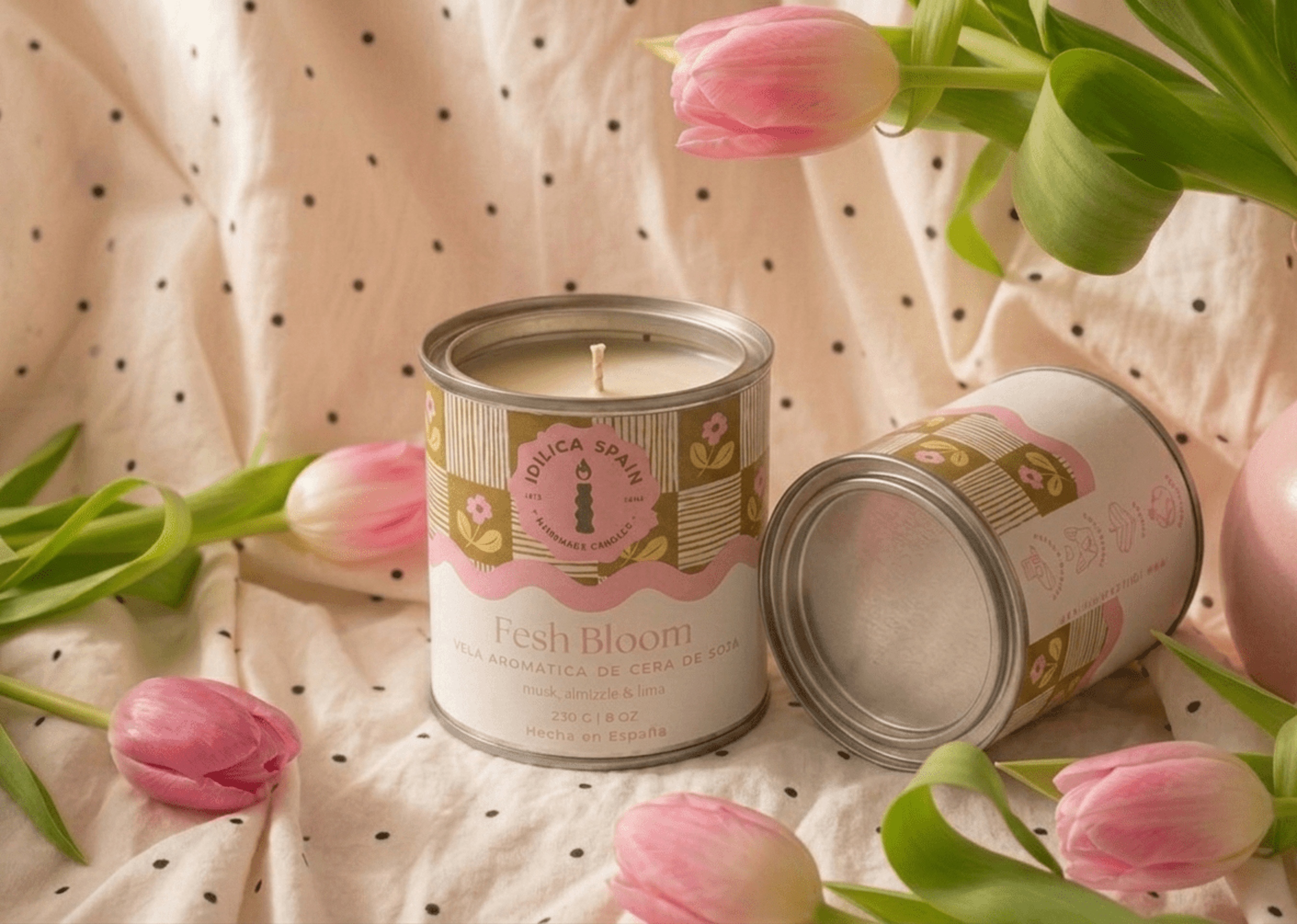 Vela de Soja Fresh Bloom - Musk, Almizcle & Lima - 2