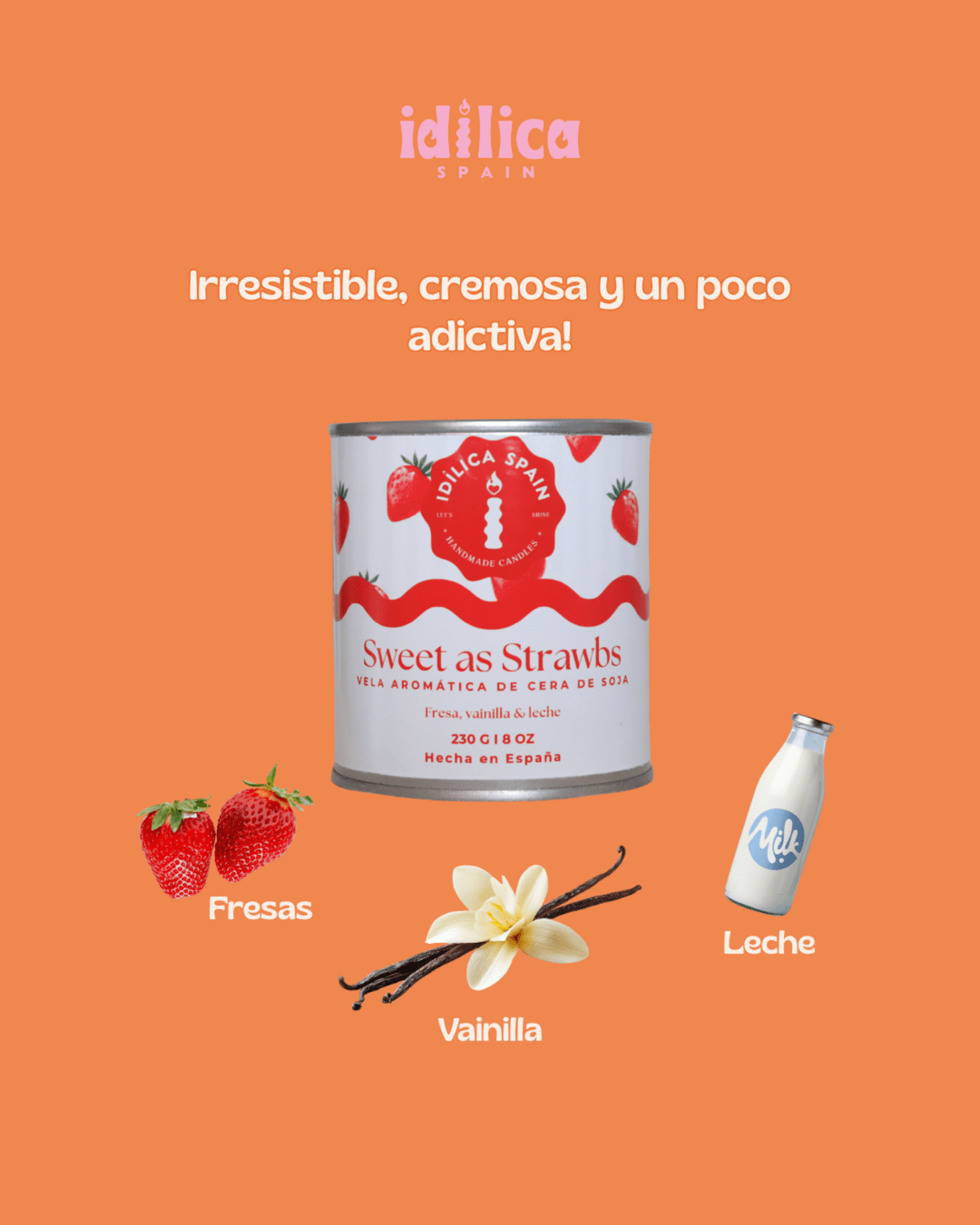 Vela Aromática Sweet as Straws - 1