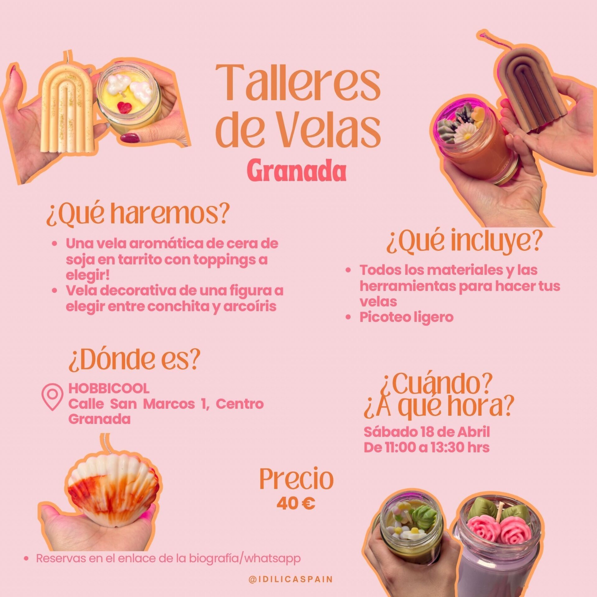 Taller de Velas Granada 18 de abril (mañana) ✨ - 1