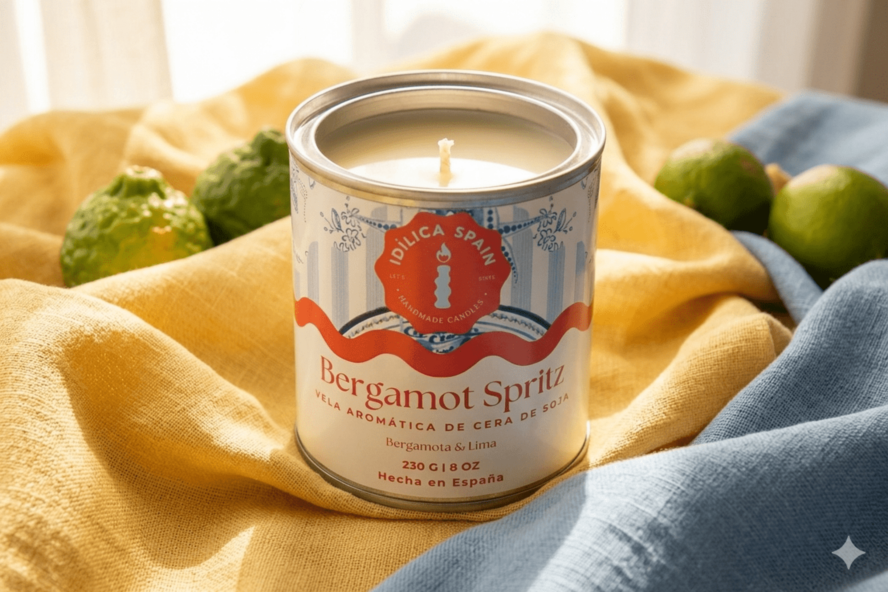 Vela de Soja Bergamot Spritz - Lima y Bergamota - 1