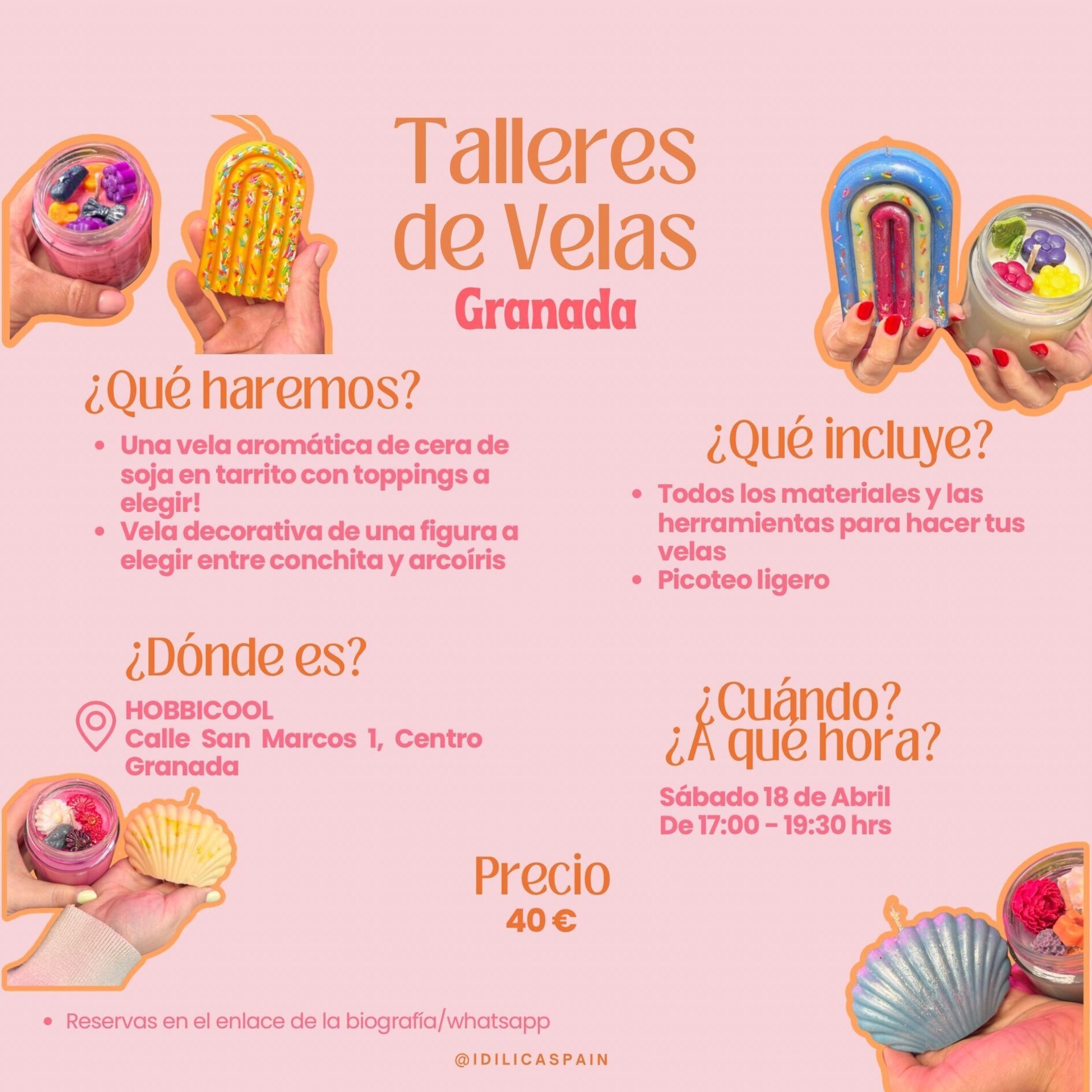Taller de Velas Granada 18 de abril (tarde) ✨ - 1